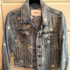 Embroidered denim jacket